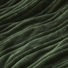 Basketweave Faux Fur Heated Throw